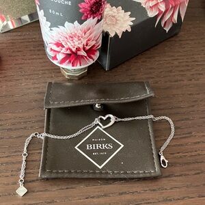 Elegant Sterling Silver Heart Bracelet